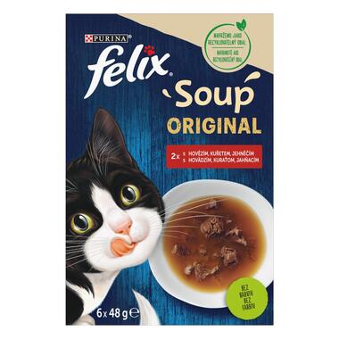 FELIX Soup 6x48g polévky s hovězím, kuřetem a jehněčím