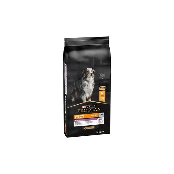 PURINA® PRO PLAN® Medium & Large Adult 7+ Age Defence, granule pro psy s kuřetem