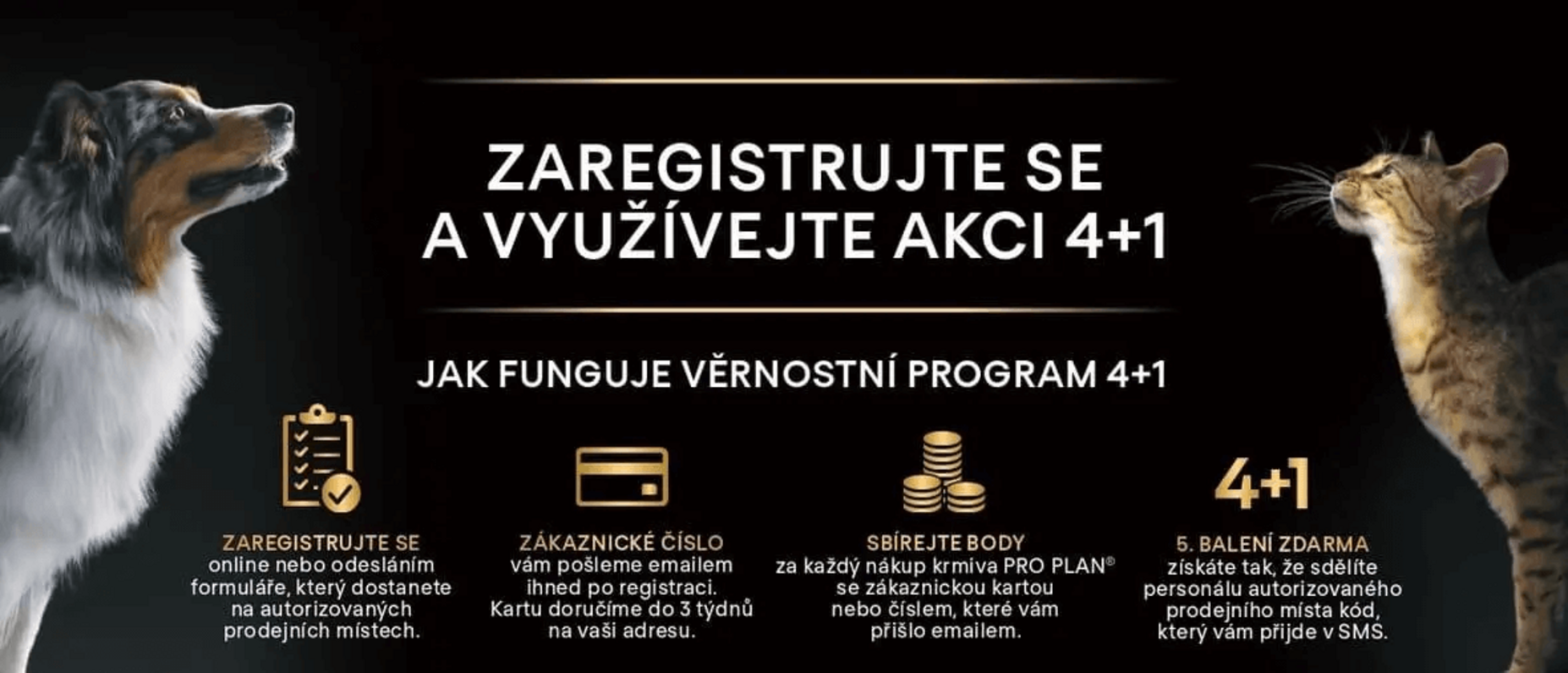 Registrujte se a využijte akci 4+1