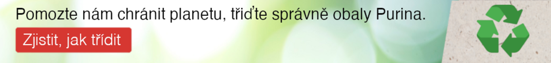 Jak třídit informační banner
