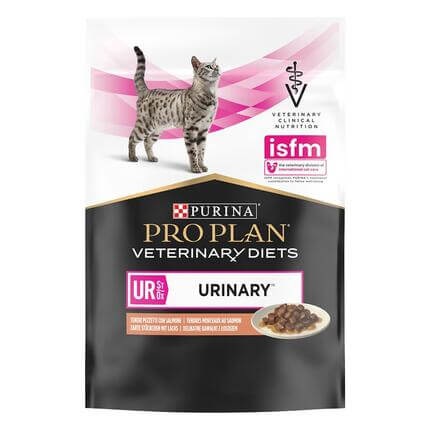 PURINA® PRO PLAN® VETERINARY DIETS Feline UR St/Ox Urinary, kapsička pro kočky s lososem