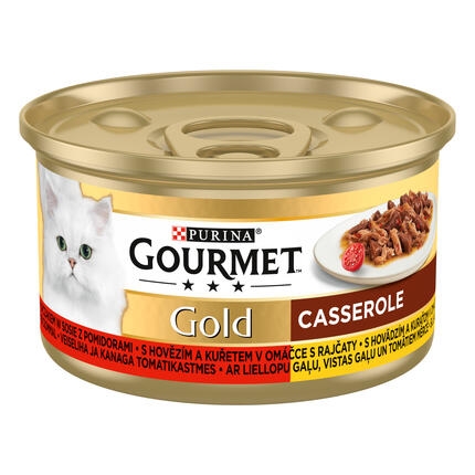 GOURMET GOLD hovězí a kuře v omáčce