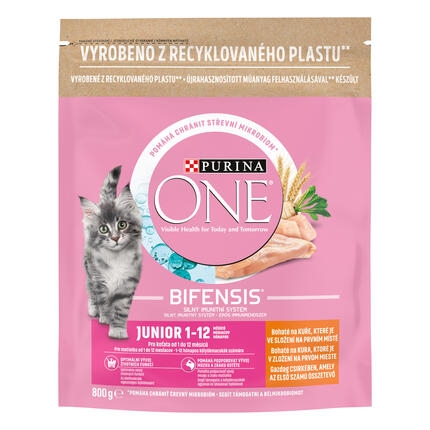 PURINA ONE BIFENSIS Junior s kuřetem a celozrnnými obilovinami