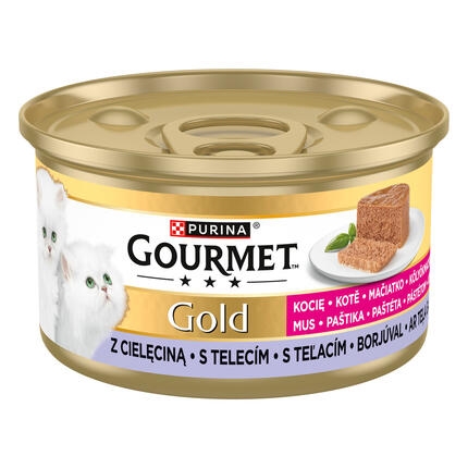 GOURMET Gold Kitten paštika s telecím