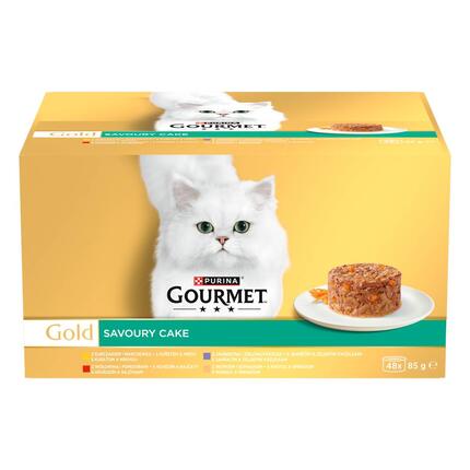 GOURMET GOLD Multipack Savoury Cake s hovězím/kuřetem/ krůtou/jehněčím