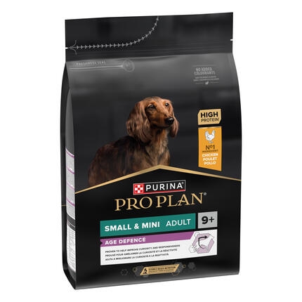 PURINA® PRO PLAN® Small & Mini Adult Dog  9+ Age Defence, kuře