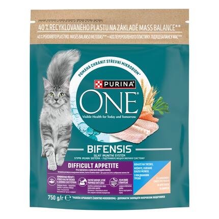 Purina ONE Bifensis Difficult Appetite granule pro kočky treska, pstruh