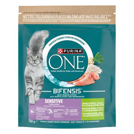 Purina ONE Bifensis Sensitive granule pro kočky krůta