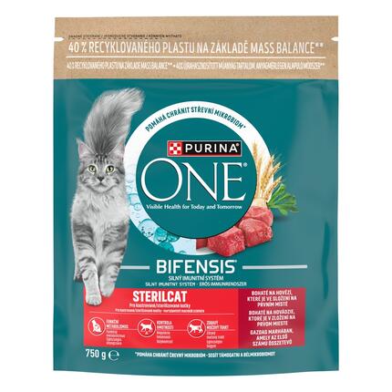 Purina ONE Bifensis Sterilised granule pro kočky hovězí