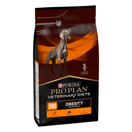 PURINA® PRO PLAN® Veterinary Diets Canine OM Obesity Management, granule pro psy - pohled na obal zpředu