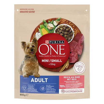 PURINA ONE® MINI Adult – hovězí - přední strana