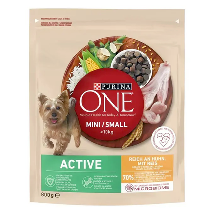 PURINA ONE® MINI Active – kuře - přední strana