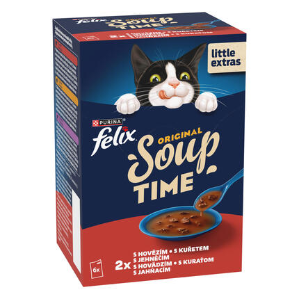 FELIX® Soup Original s hovězím, kuřetem a jehněčím - přední strana