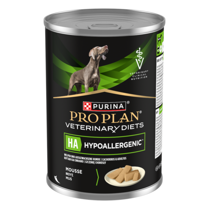 PURINA® PRO PLAN® VETERINARY DIETS Canine HA Hypoallergenic, konzervované krmivo pro psy - pohled na plechovku