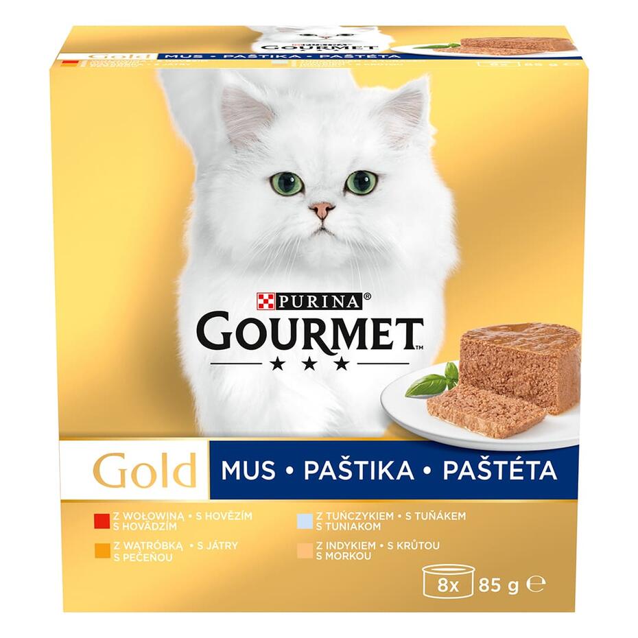 GOURMET GOLD multipack tuňák, játra, krůta, hovězí
