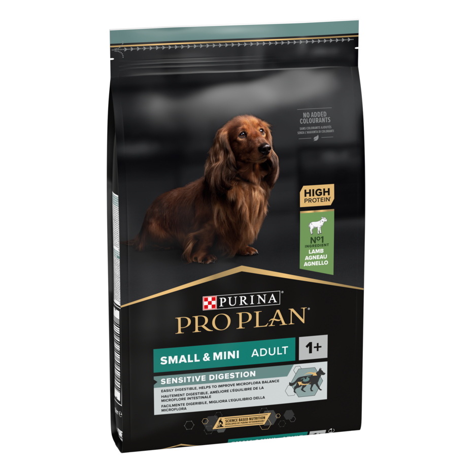 PURINA® PRO PLAN® Small & Mini Adult Dog Sensitive Digestion, granule pro psa s jehněčím