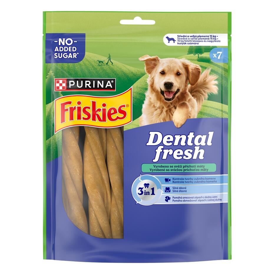 Friskies Dental Fresh pamlsky pro psy 3v1 M