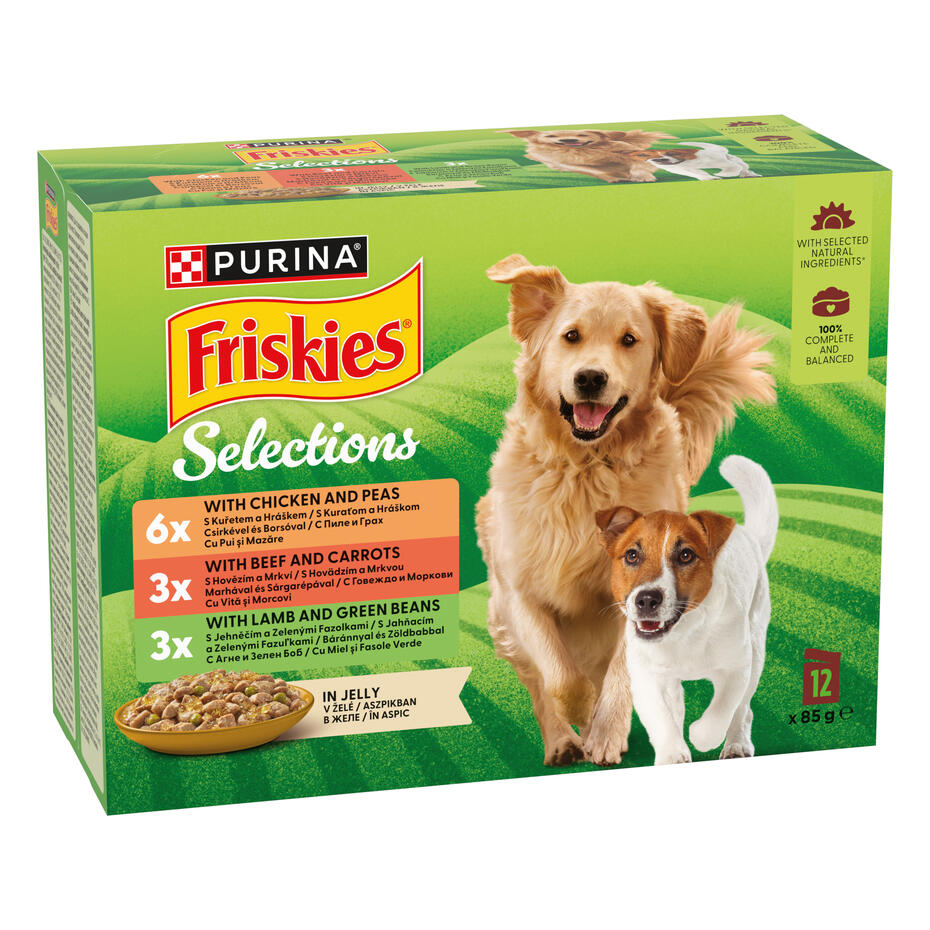 Friskies® Dog Adult multipack v želé (mix) - přední strana