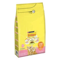 FRISKIES® Junior s kuřetem, se zeleninou a s mlékem