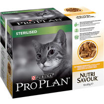 PRO PLAN® Sterilised NUTRISAVOUR Chicken in Gravy Wet Cat Food