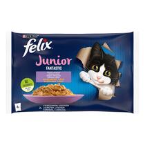 Felix Fantastic Junior multipack s kuřetem a lososem v želé 4x85g