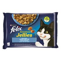Felix Sensations Jellies multipack s lososem a treskou v lahodném želé 85 g