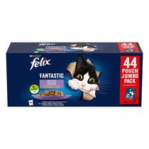 Felix Fantastic multipack s hovězím, lososem, kuřetem a tuňákem v želé 44x85 g