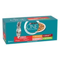 PURINA ONE Multipack STERILCAT minifiletky s hovězím a mrkví