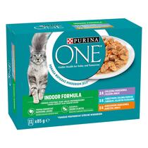 PURINA ONE Multipack INDOOR minifiletky s kuřetem