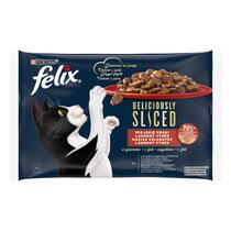 FELIX Deliciously sliced Multipack Farm selection hovězí/ kuře/ kachna/ krůta 4x80g