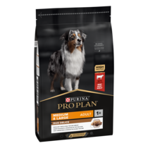 PURINA® PRO PLAN® Medium & Large Adult Dog Duo Delice, granule pro psy s hovězím