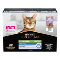 PURINA® PRO PLAN® CAT Multipack STERILISED Senior 7+ LONGEVIS terina s krůtou, kapsička 