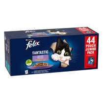 Felix Fantastic multipack s hovězím, lososem, kuřetem a tuňákem v želé 44x85 g