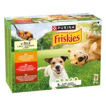 FRISKIES dog ADULT multipack hovězí/kuře/jehněčí v želé