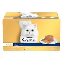 GOURMET GOLD Multipack paštiky s kuřetem/krůtou/králíkem/ tuňákem