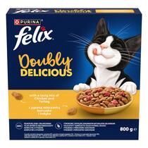 Felix® Doubly Delicious s lahodnou kombinací kuřete a krůty, bohaté na červenou řepu