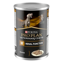 PURINA® PRO PLAN® Veterinary Diets Canine NF Renal Function, konzervované krmivo pro psy - přední strana plechovky