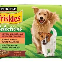 Friskies® multipack dospělý pes ve šťávě (mix příchutí) - přední strana
