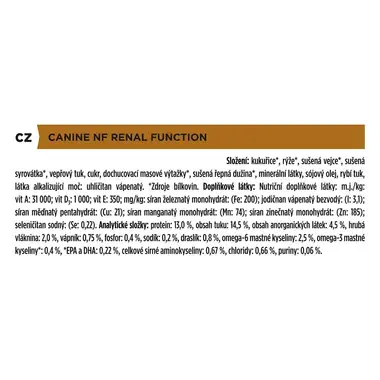 PURINA® PRO PLAN® VETERINARY DIETS Canine NF Renal Function, granule pro psy