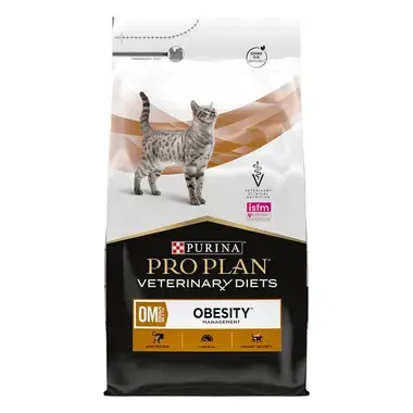 PURINA® PRO PLAN® VETERINARY DIETS Feline OM St/Ox Obesity Management, granule pro kočky