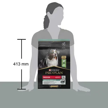 PURINA® PRO PLAN® Medium Adult s OPTIDIGEST® pro citlivé zažívání, s vysokým obsahem jehněčího