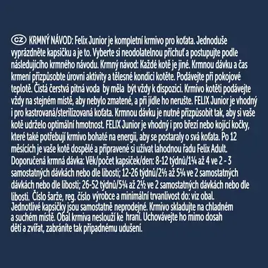 Felix Fantastic Junior multipack s kuřetem a lososem v želé 4x85g