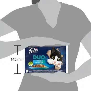 Felix Fantastic Duo multipack výběr z ryb 4x85 g