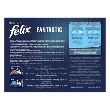 Felix Fantastic multipack s kuřetem, hovězím, králíkem a jehněčím v želé 12x85 g