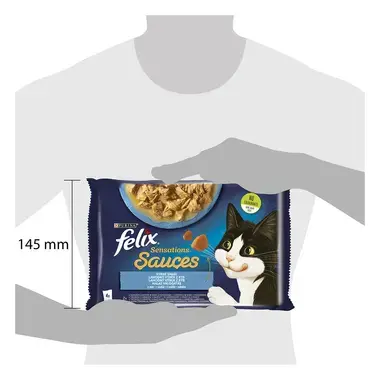 Felix Sensations Sauces multipack s treskou a sardinkami v omáčce 4x85 g