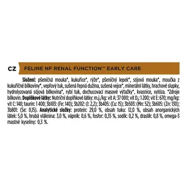 PURINA® PRO PLAN® VETERINARY DIETS Feline NF St/Ox Renal Function, granule pro kočky