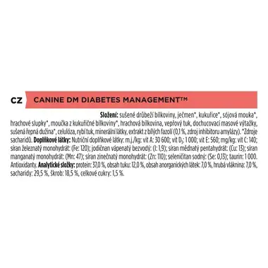 PURINA® PRO PLAN® VETERINARY DIETS Canine DM Diabetes Management, granule pro psy