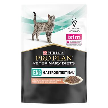 PURINA® PRO PLAN® VETERINARY DIETS Feline EN St/Ox Gastrointestinal, kapsička pro kočky s lososem