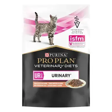 PURINA® PRO PLAN® VETERINARY DIETS Feline UR St/Ox Urinary, kapsička pro kočky s lososem