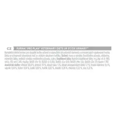 PURINA® PRO PLAN® VETERINARY DIETS Feline UR St/Ox Urinary, konzervované krmivo pro kočky